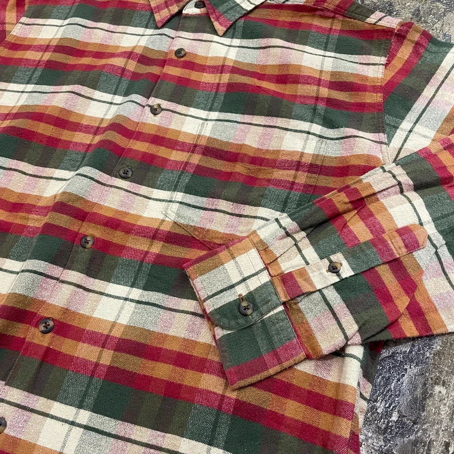 J.CREW LONG SLEEVE CHECK SHIRT MULTI