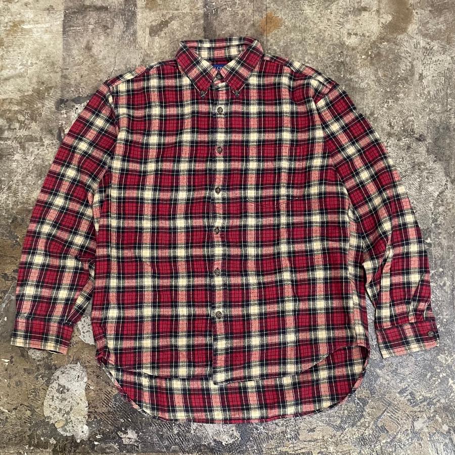 J.CREW LONG SLEEVE CHECK SHIRT RED