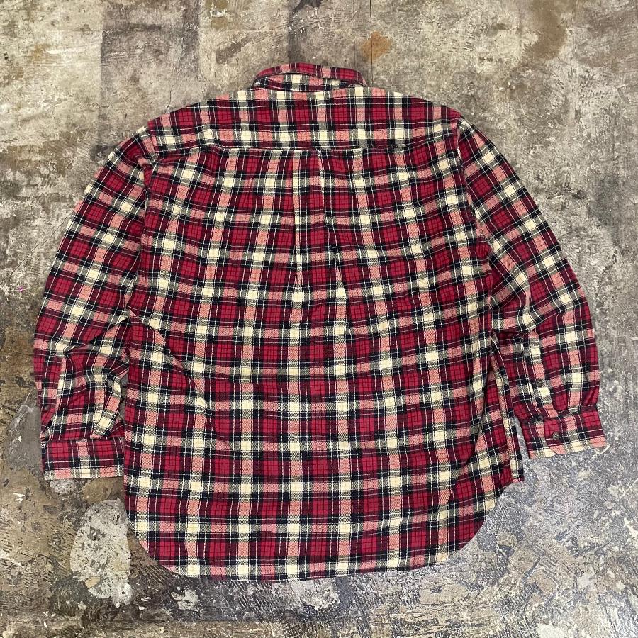 J.CREW LONG SLEEVE CHECK SHIRT RED
