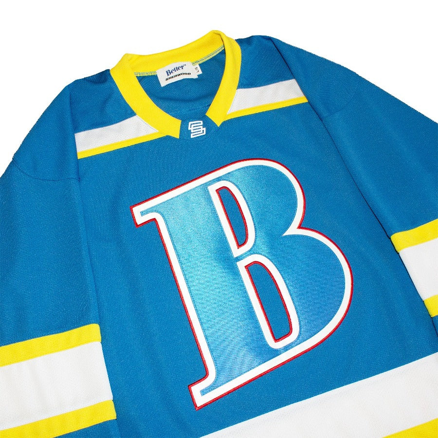 BETTER™ GIFT SHOP X SHERWOOD “B LOGO” AWAY HOCKEY JERSEY