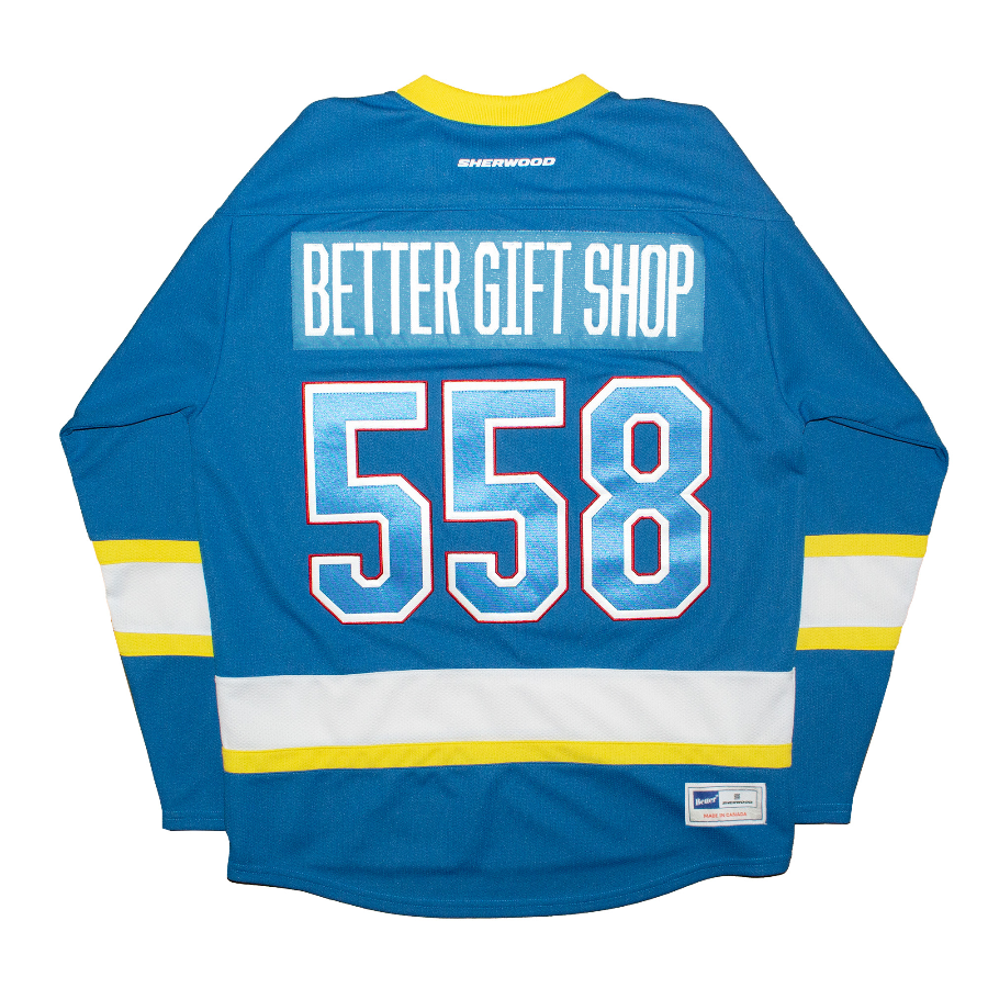 BETTER™ GIFT SHOP X SHERWOOD “B LOGO” AWAY HOCKEY JERSEY
