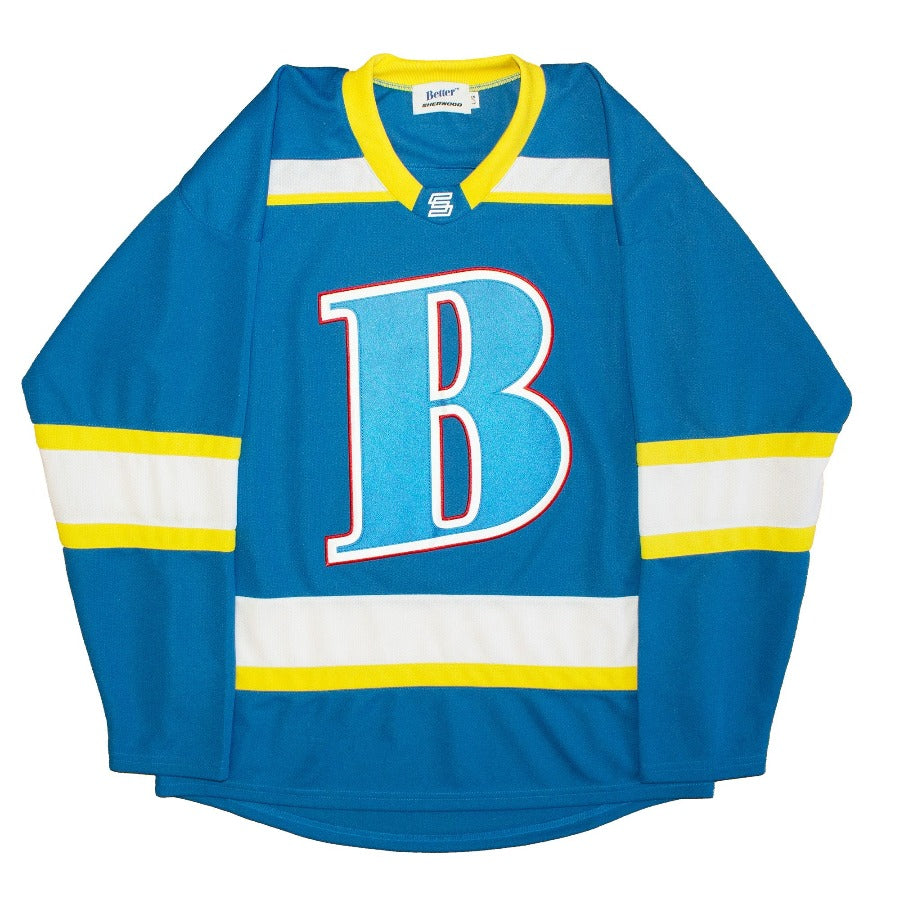 BETTER™ GIFT SHOP X SHERWOOD “B LOGO” AWAY HOCKEY JERSEY