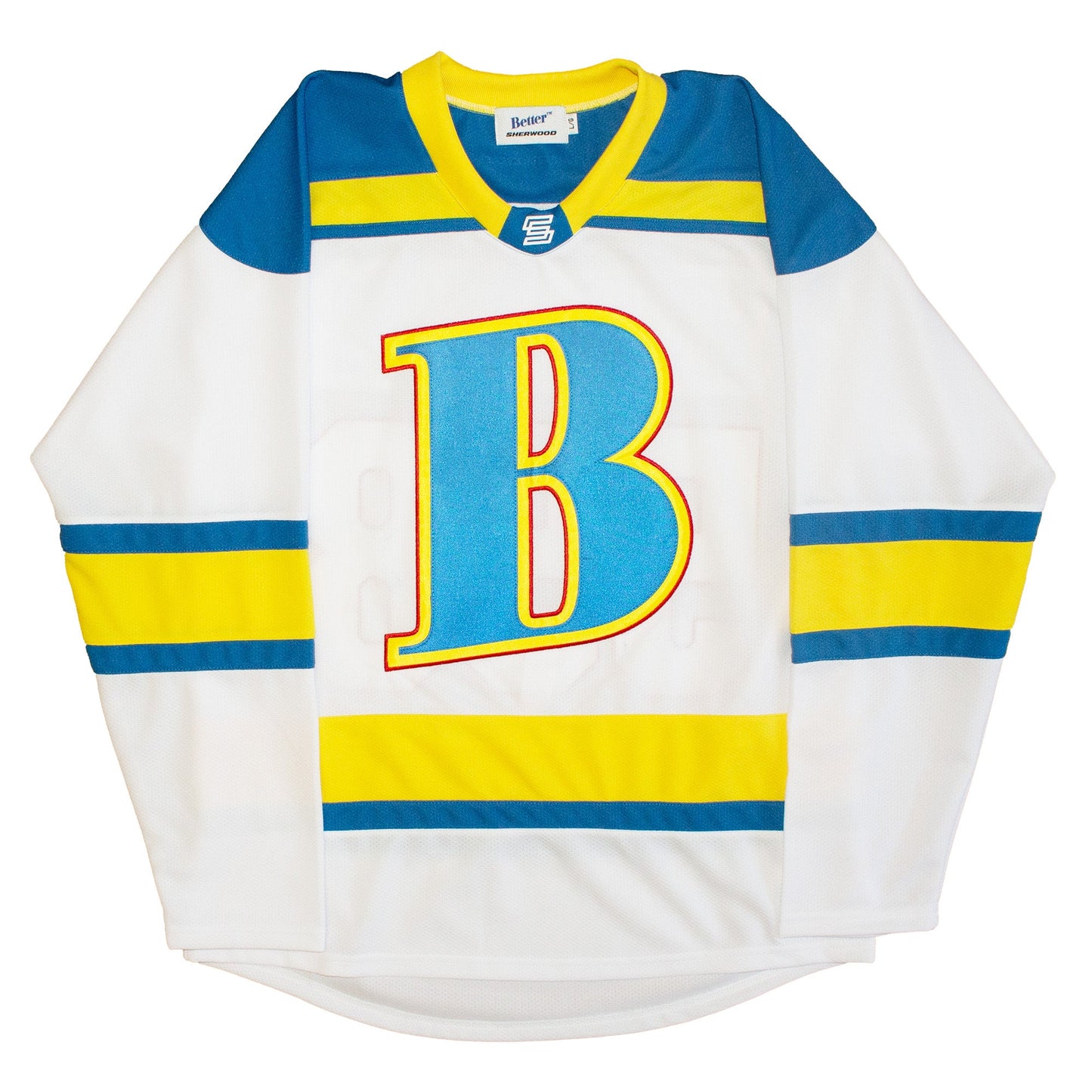 BETTER™ GIFT SHOP X SHERWOOD “B LOGO” HOME HOCKEY JERSEY