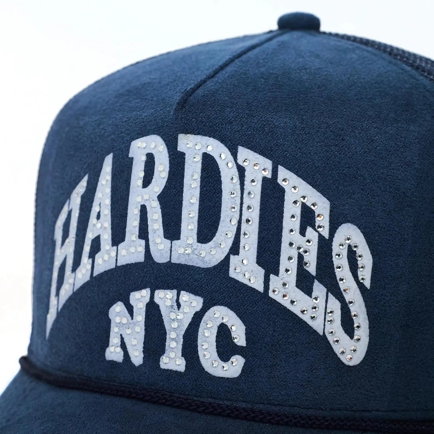 HARDIES HARDWEAR CURVE TRUCKER HATS SUEDE NAVY