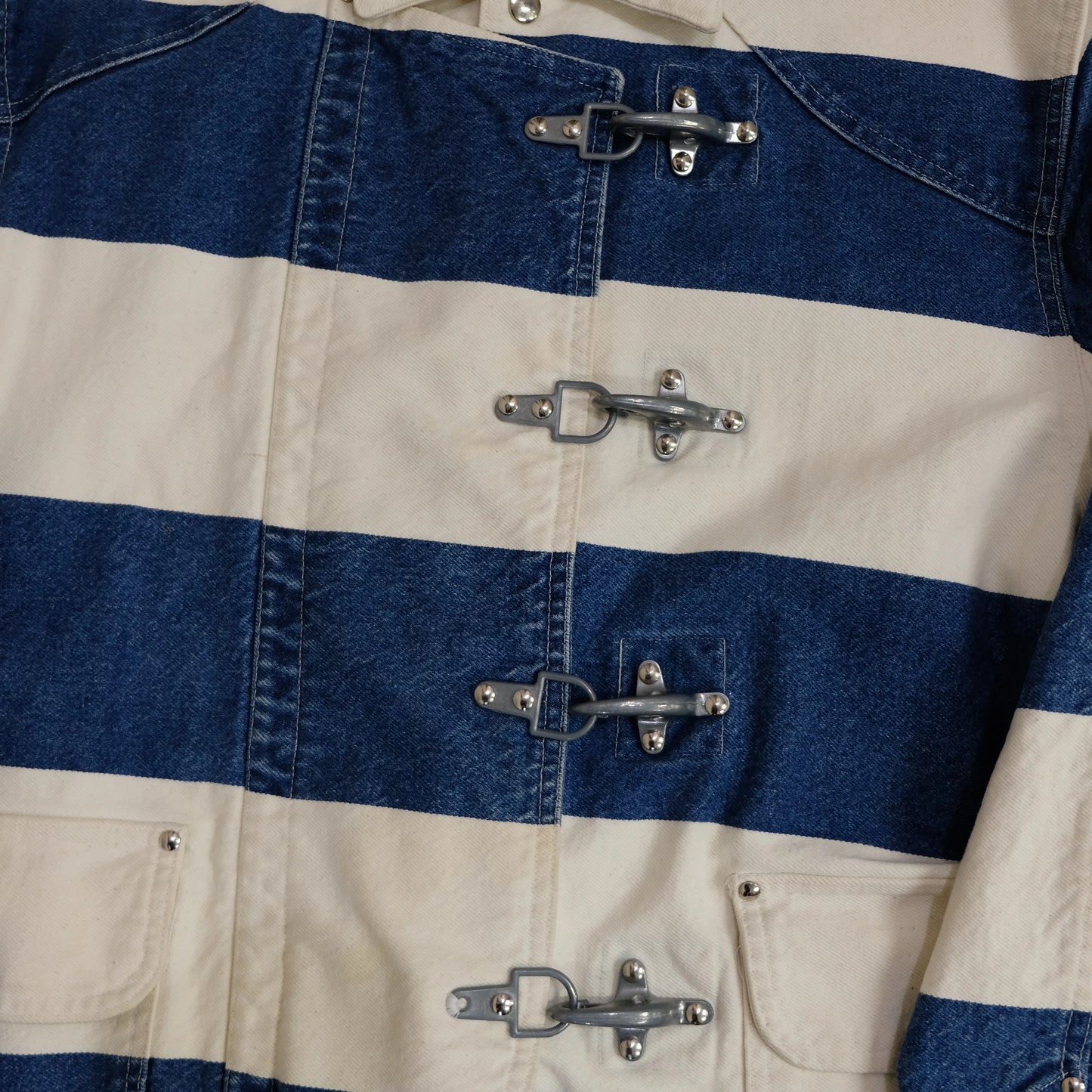 VINTAGE POLO RALPH LAUREN DENIM BORDER FIREMAN JACKET