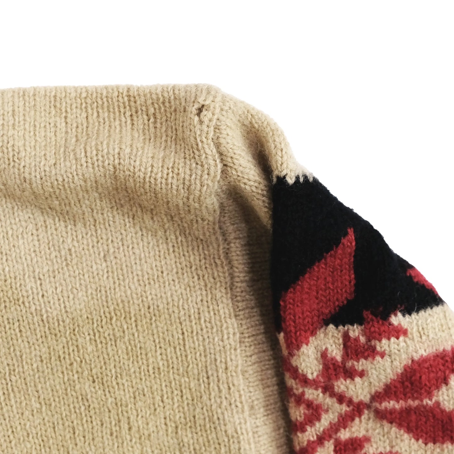 VINTAGE POLO RALPH LAUREN SNOW BEACH WOOL KNITTED SWEATER