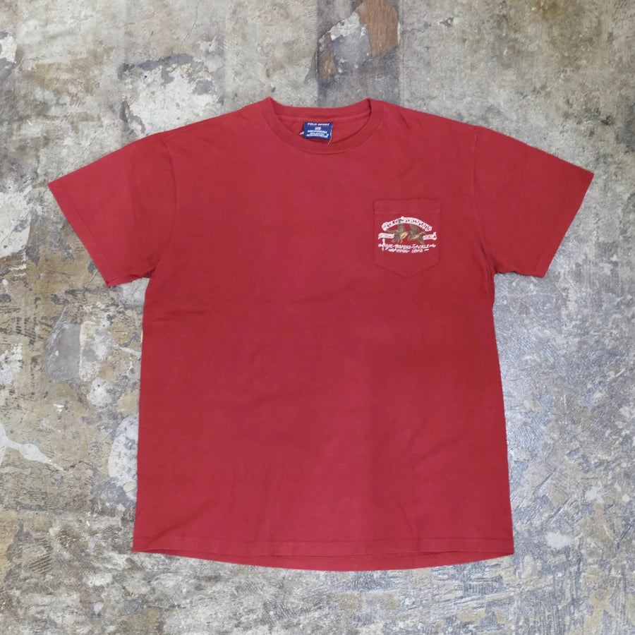 POLO SPORT SPORTSMAN POCKET T-SHIRT DUCK RED