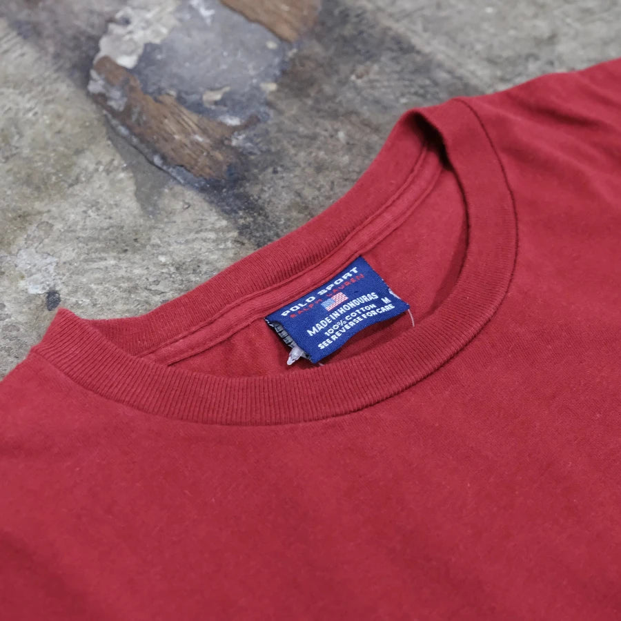 POLO SPORT SPORTSMAN POCKET T-SHIRT DUCK RED