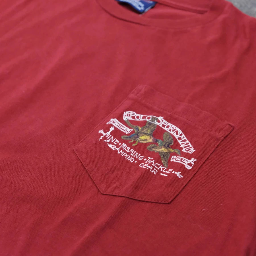 POLO SPORT SPORTSMAN POCKET T-SHIRT DUCK RED