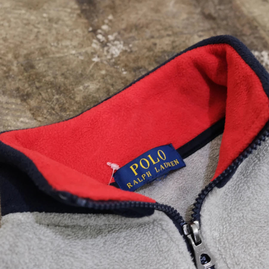 POLO RALPH LAUREN USA PATCH FLEECE GREY