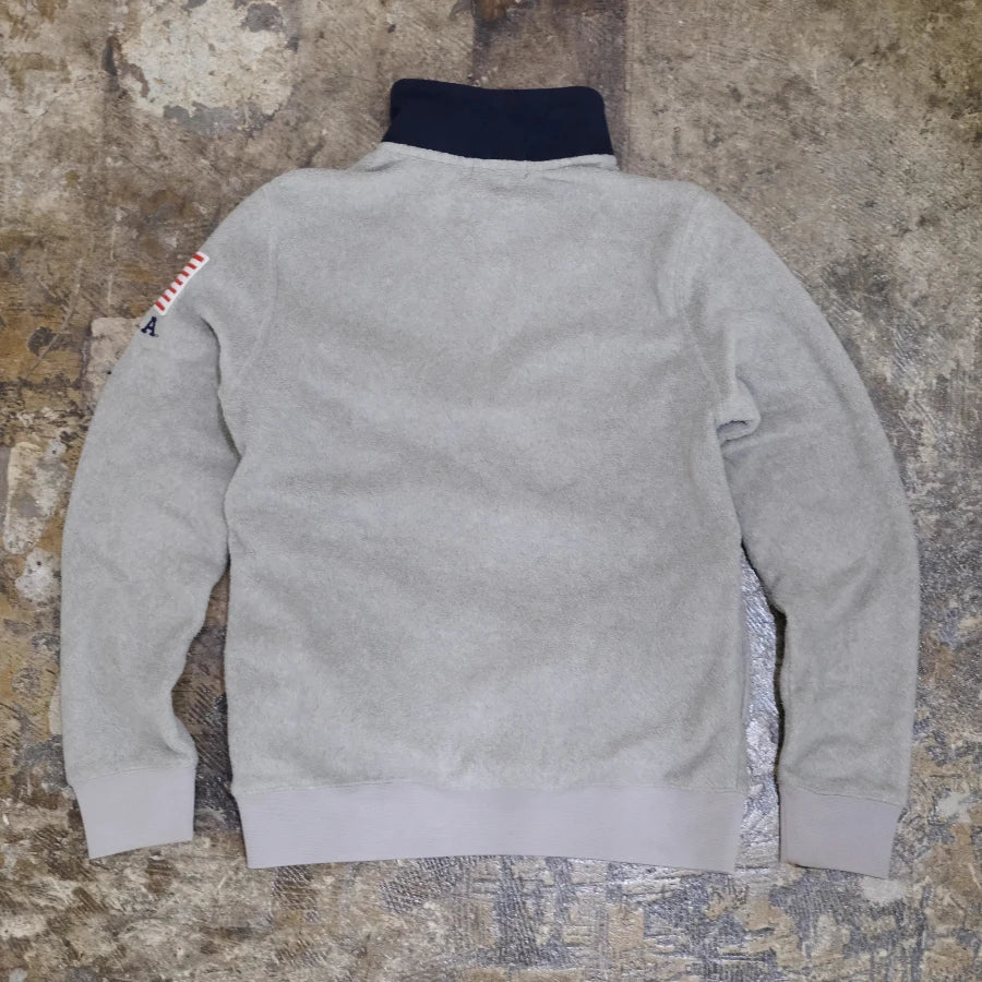 POLO RALPH LAUREN USA PATCH FLEECE GREY