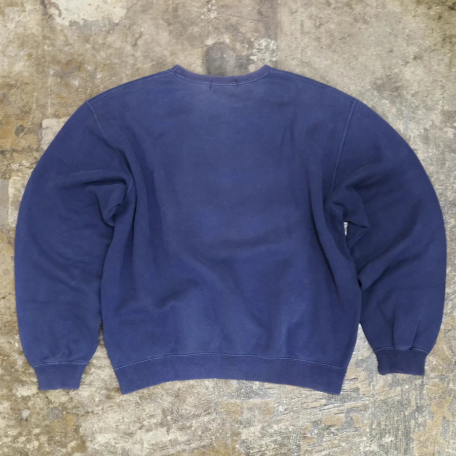 POLO RALPH LAUREN SCRIPT LOGO SWEAT SHIRT NAVY