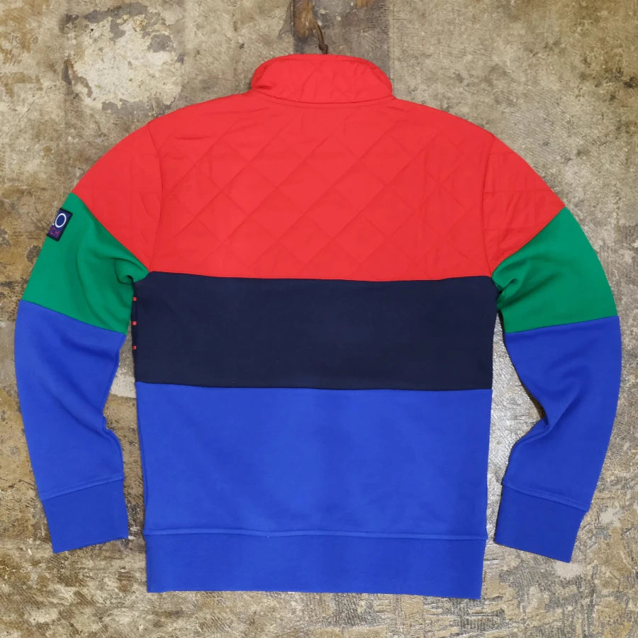 POLO RALPH LAUREN RAFTING CLUB HALF ZIP SWEAT SHIRT MULTI