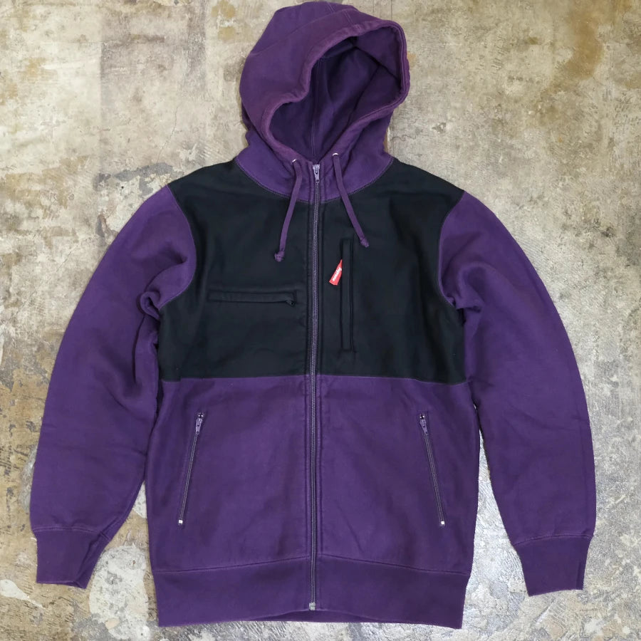 SUPREME OUTDOOR HEAVY WEIGHT ZIP UP HOODY PURPLE