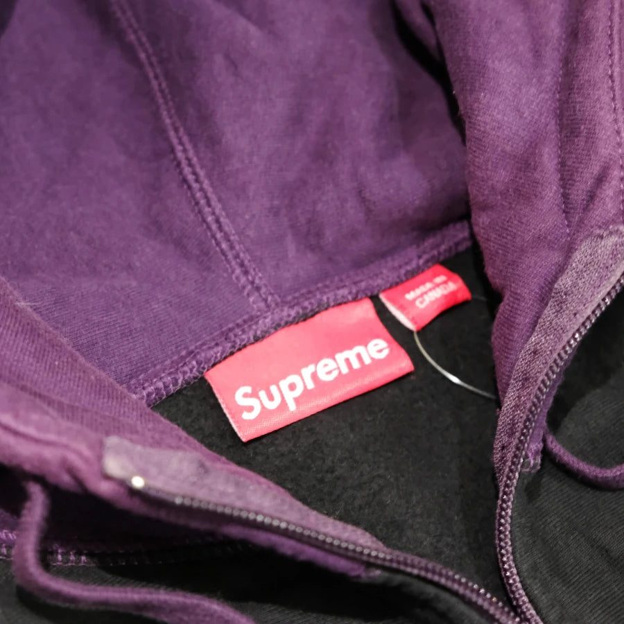 SUPREME OUTDOOR HEAVY WEIGHT ZIP UP HOODY PURPLE