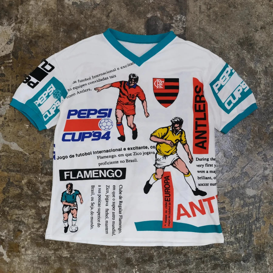 PEPSI CUP '94 ZICO SOCCER JERSEY WHITE