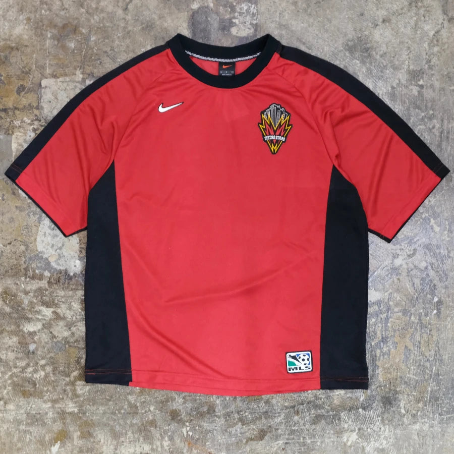 NIKE NEW YORK METRO STARS SOCCER JERSEY RED