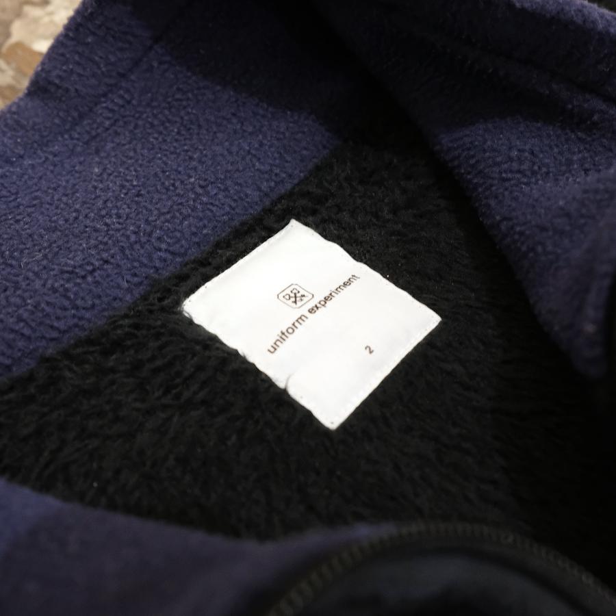 UNIFORM EXPERIMENT FRAGMENT FLEECE JACKET BLACK