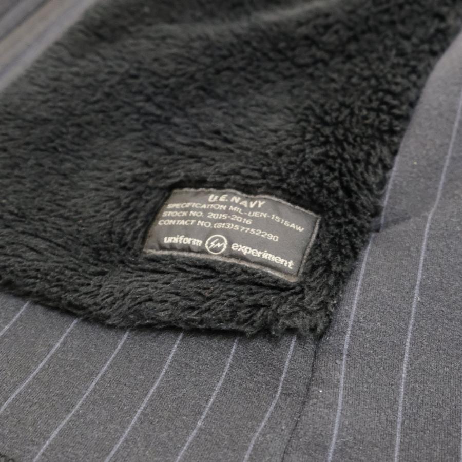UNIFORM EXPERIMENT FRAGMENT FLEECE JACKET BLACK