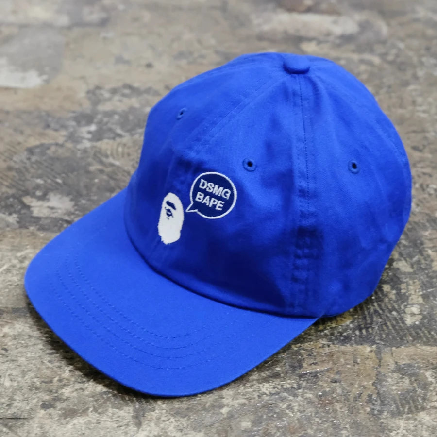 BAPE DSMG 6 PANEL HAT BLUE