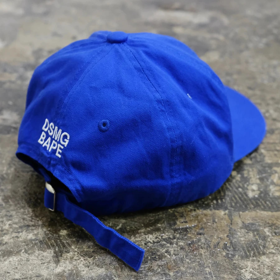 BAPE DSMG 6 PANEL HAT BLUE