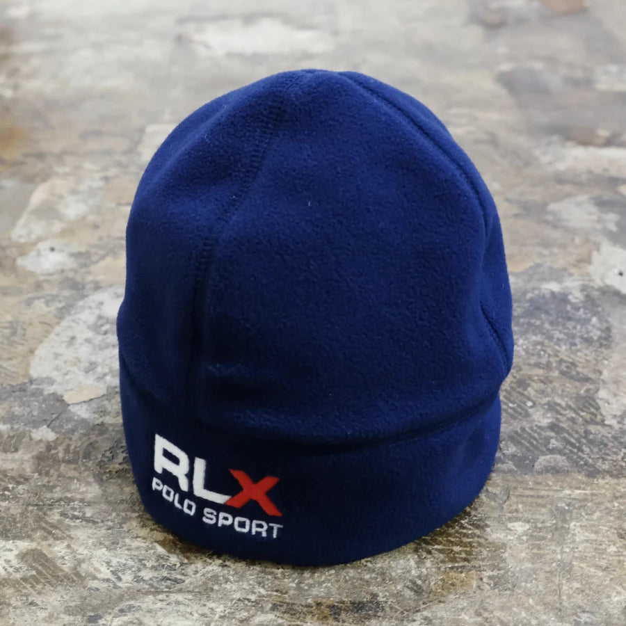 RLX POLO SPORT RALPH LAUREN FLEECE BEANIE NAVY