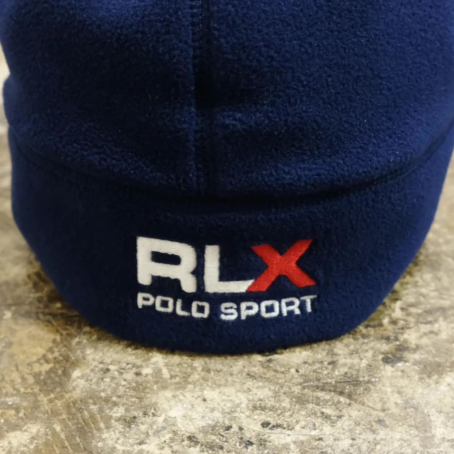 RLX POLO SPORT RALPH LAUREN FLEECE BEANIE NAVY