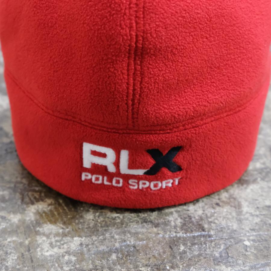 RLX POLO SPORT RALPH LAUREN FLEECE BEANIE RED