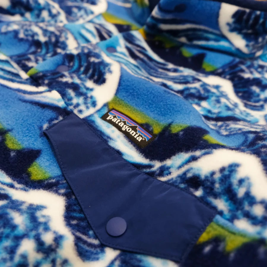 PATAGONIA SYNCHILLA SNAP-T FITZ FLEECE JACKET HOKUSAI WAVE BLUE