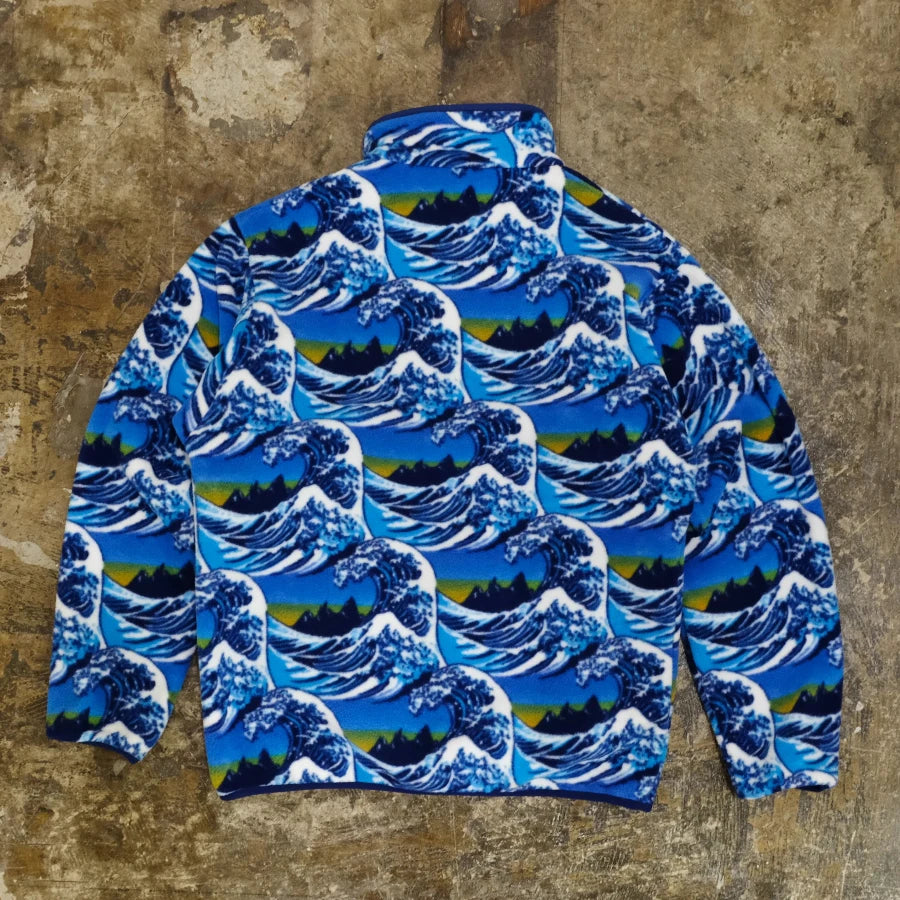 PATAGONIA SYNCHILLA SNAP-T FITZ FLEECE JACKET HOKUSAI WAVE BLUE
