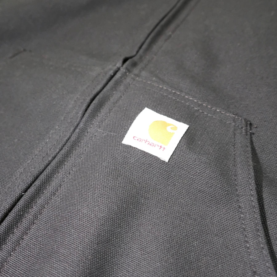 CARHARTT FIRM DUCK INSULATED FLANNEL-LINED ACTIVE JACKET BLACK
