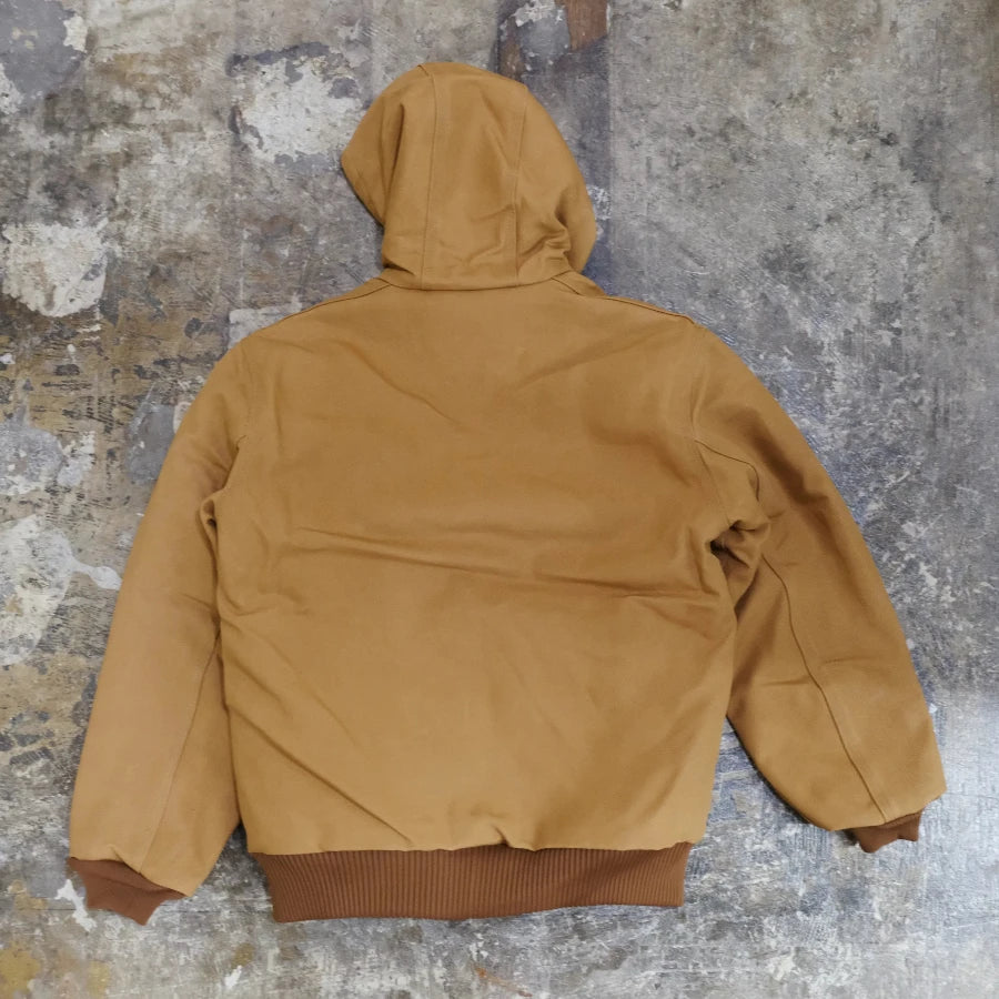 CARHARTT FIRM DUCK INSULATED FLANNEL-LINED ACTIVE JACKET BEIGE