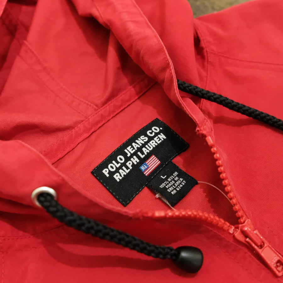 POLO JEANS RALPH LAUREN ANORAK JACKET RED