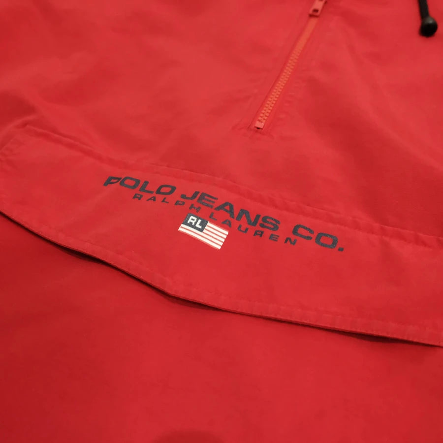 POLO JEANS RALPH LAUREN ANORAK JACKET RED