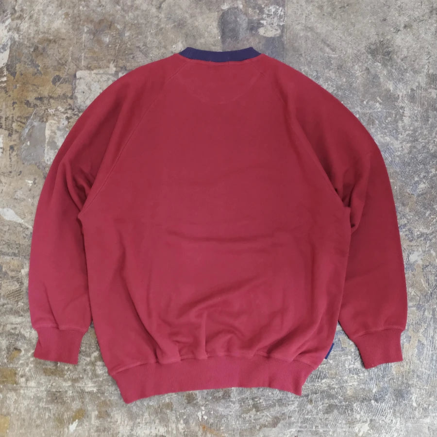 CHAPS RALPH LAUREN SWEAT SHIRT BURGUNDY