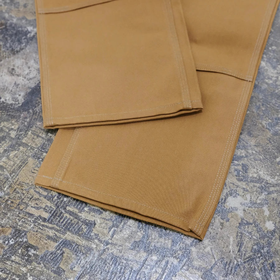 CARHARTT LOOSE FIT FIRM DUCK DOUBLE-FRONT UTILITY WORK PANTS BEIGE