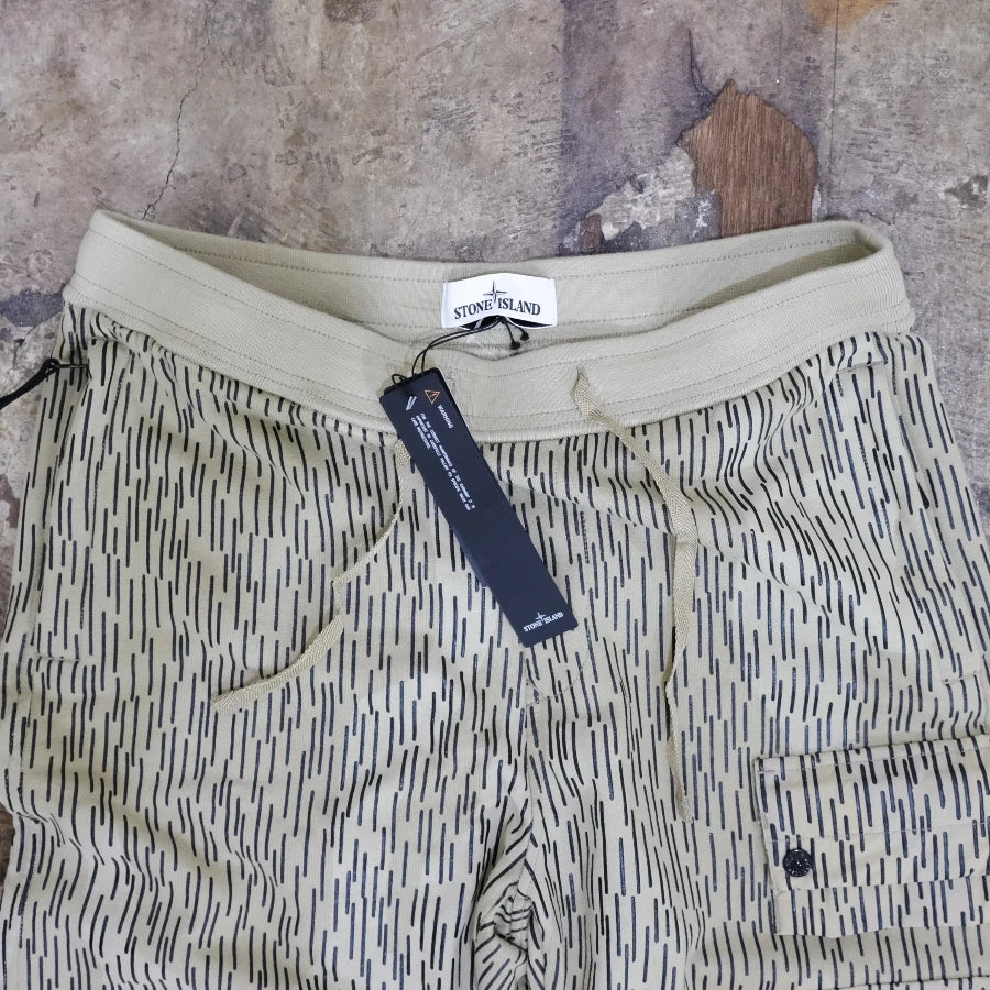 STONE ISLAND CARGO SWEAT PANTS NATURAL BEIGE