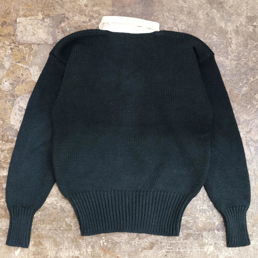POLO RALPH LAUREN RUGBY KNIT SWEATER GREEN