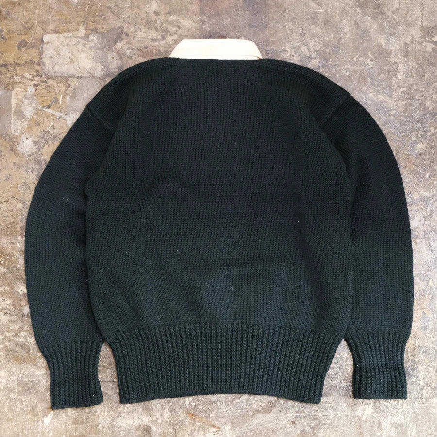 POLO RALPH LAUREN RUGBY KNIT SWEATER GREEN