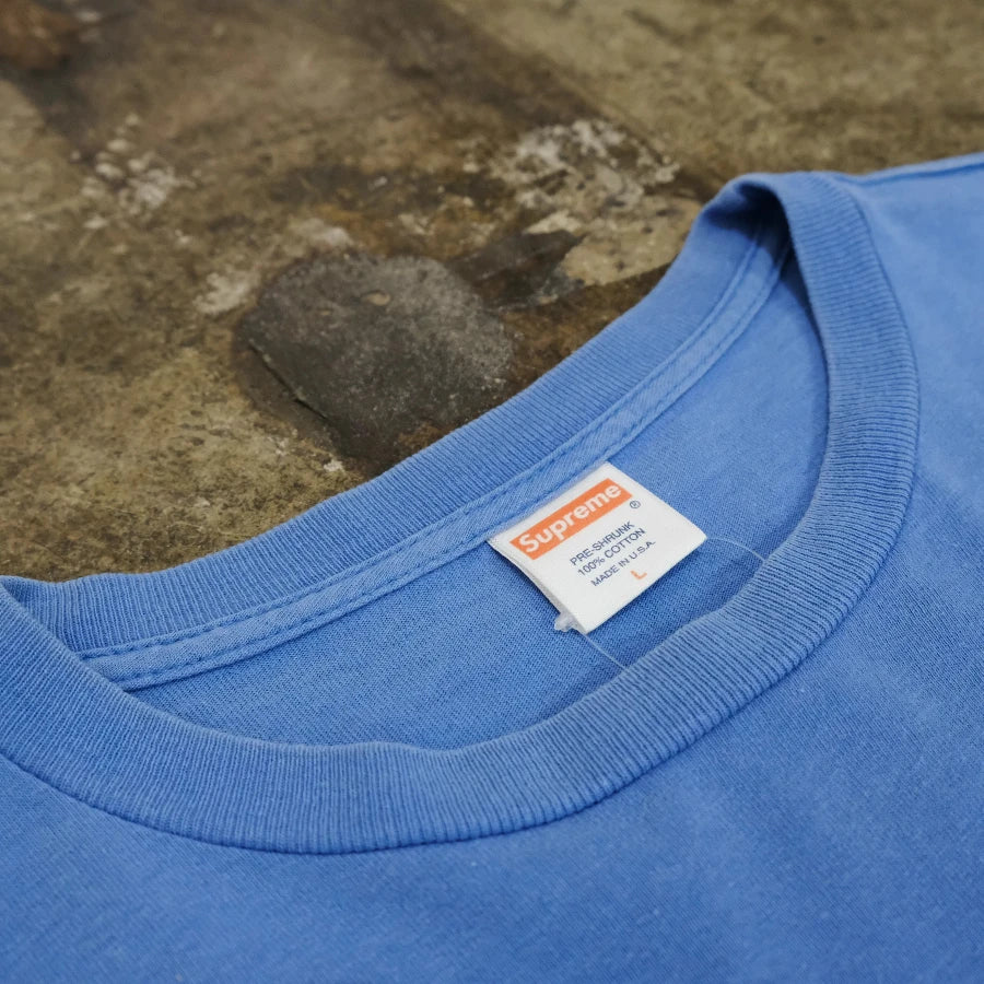 SUPREME JOE COOL BOX LOGO T-SHIRT BLUE