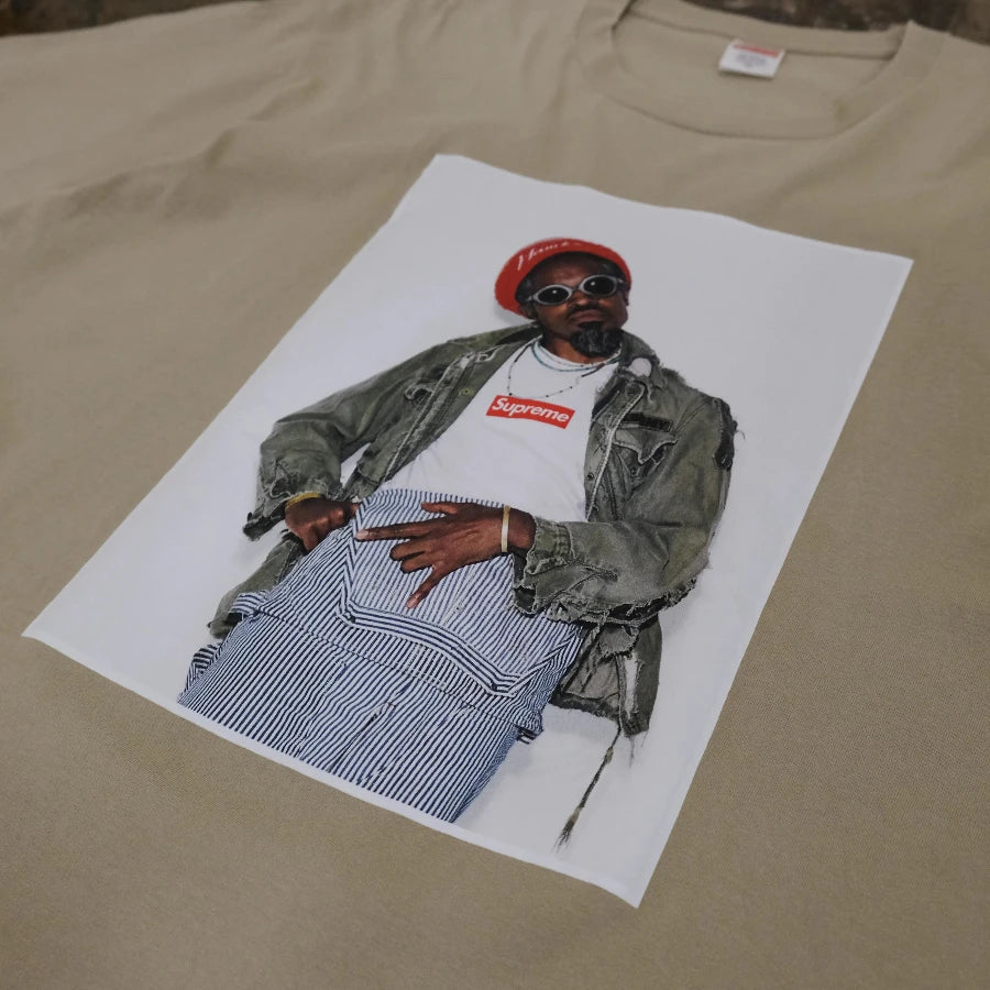 SUPREME ANDRE 3000 T-SHIRT BEIGE