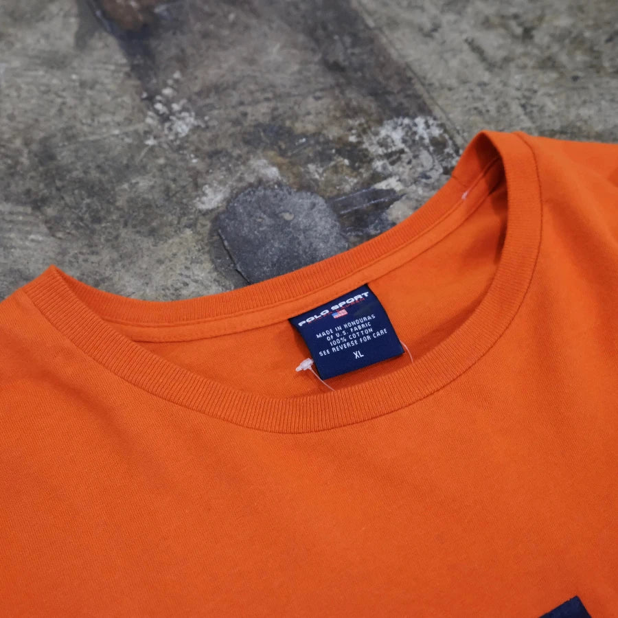 POLO SPORT RALPH LAUREN LONG SLEEVE T-SHIRT ORANGE