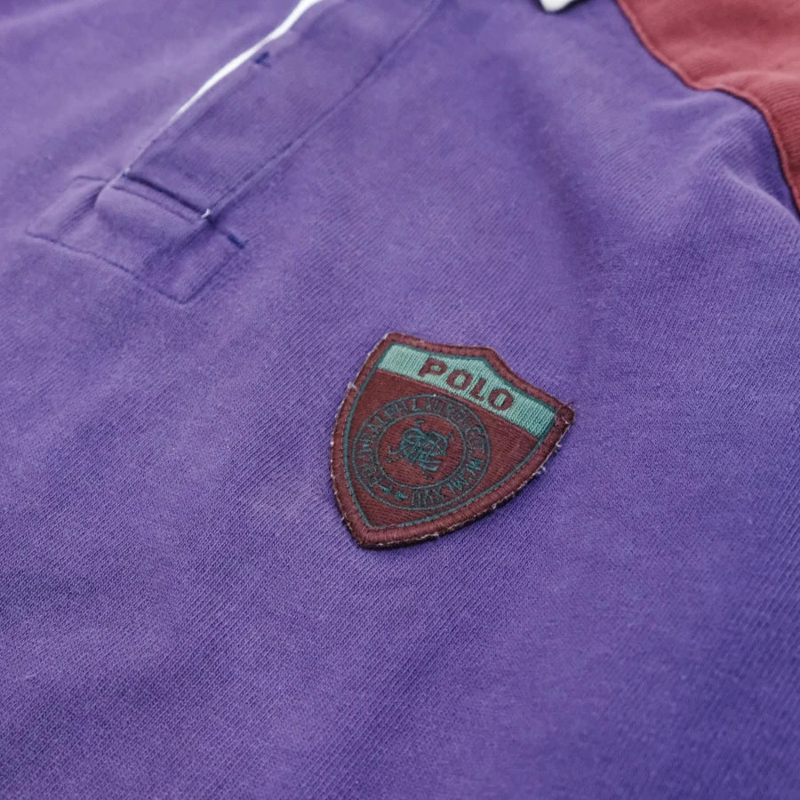 POLO RALPH LAUREN RUGBY SHIRT PURPLE