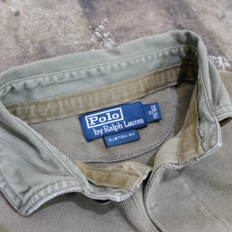 POLO RALPH LAUREN 2ND REGT RUGBY SHIRT OLIVE