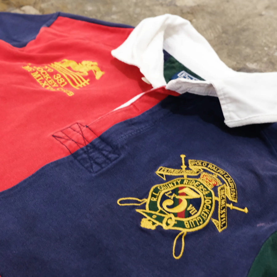 POLO RALPH LAUREN MCMLXVII RUGBY SHIRT RED NAVY GREEN