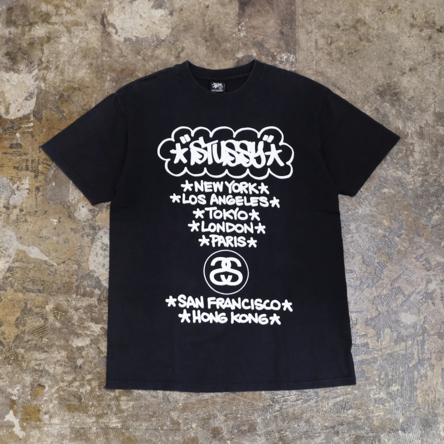 STUSSY HAZE T-SHIRT BLACK