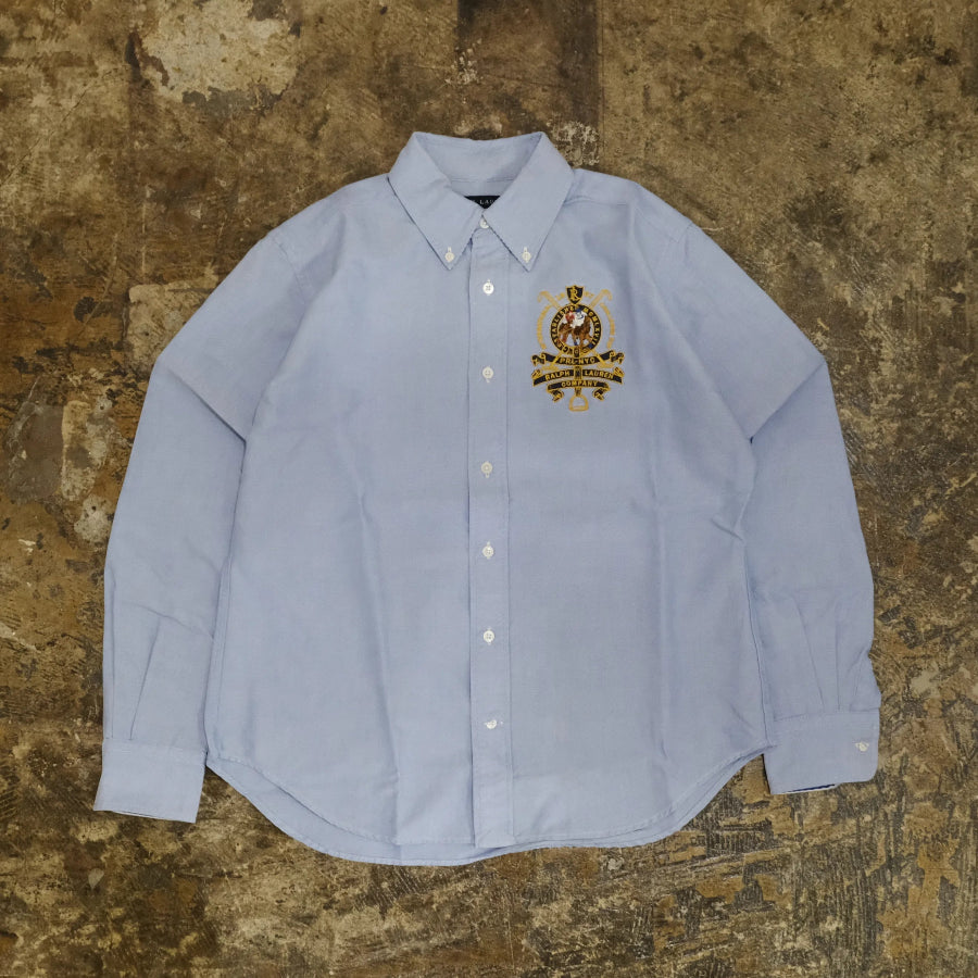 RALPH LAUREN PRL NYC LONG SLEEVE SHIRT LIGHT BLUE