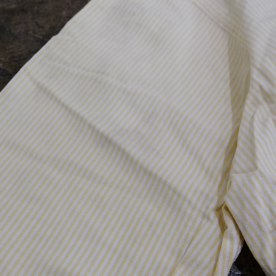 RALPH LAUREN STRIPED LONG SLEEVE SHIRT YELLOW