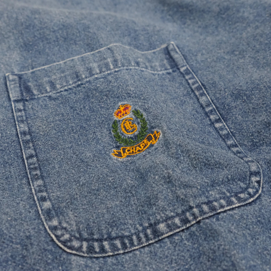 CHAPS RALPH LAUREN DENIM LONG SLEEVE SHIRT INDIGO