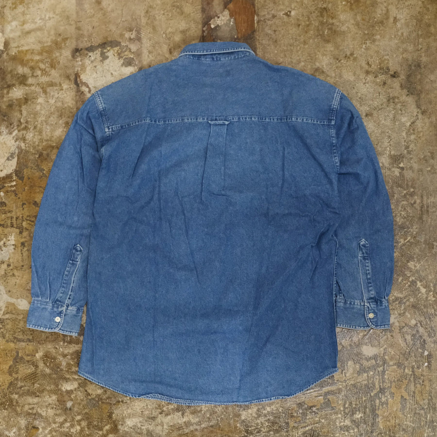 CHAPS RALPH LAUREN DENIM LONG SLEEVE SHIRT INDIGO